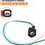 6 Pzas Conector Inyector Combustible Jeep Wrangler