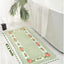 Alfombra antideslizante con flores baño dormitorio 17.7x47.2pulg