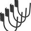 4 Ganchos E-Track Alta Resistencia Negro para Remolque