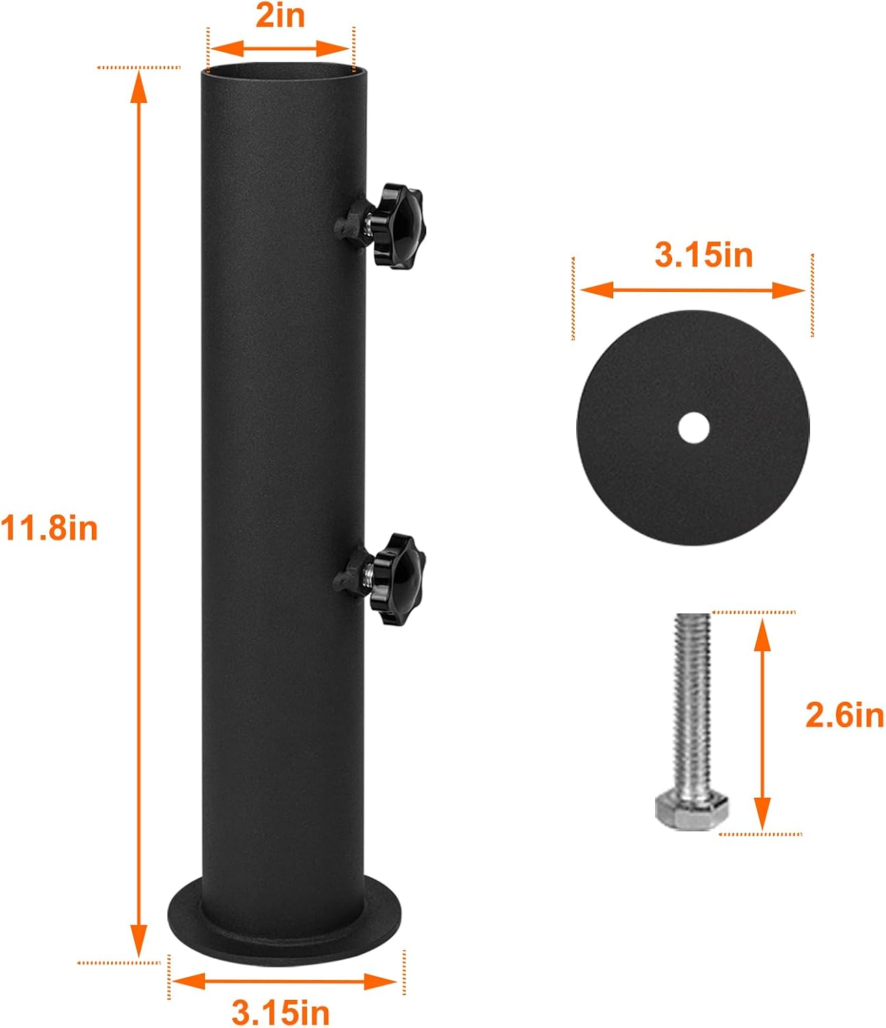 Soporte paraguas granito resistente para exteriores