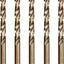 Juego 5 Brocas Acero Cobalto M35 21/64pulg para Metales