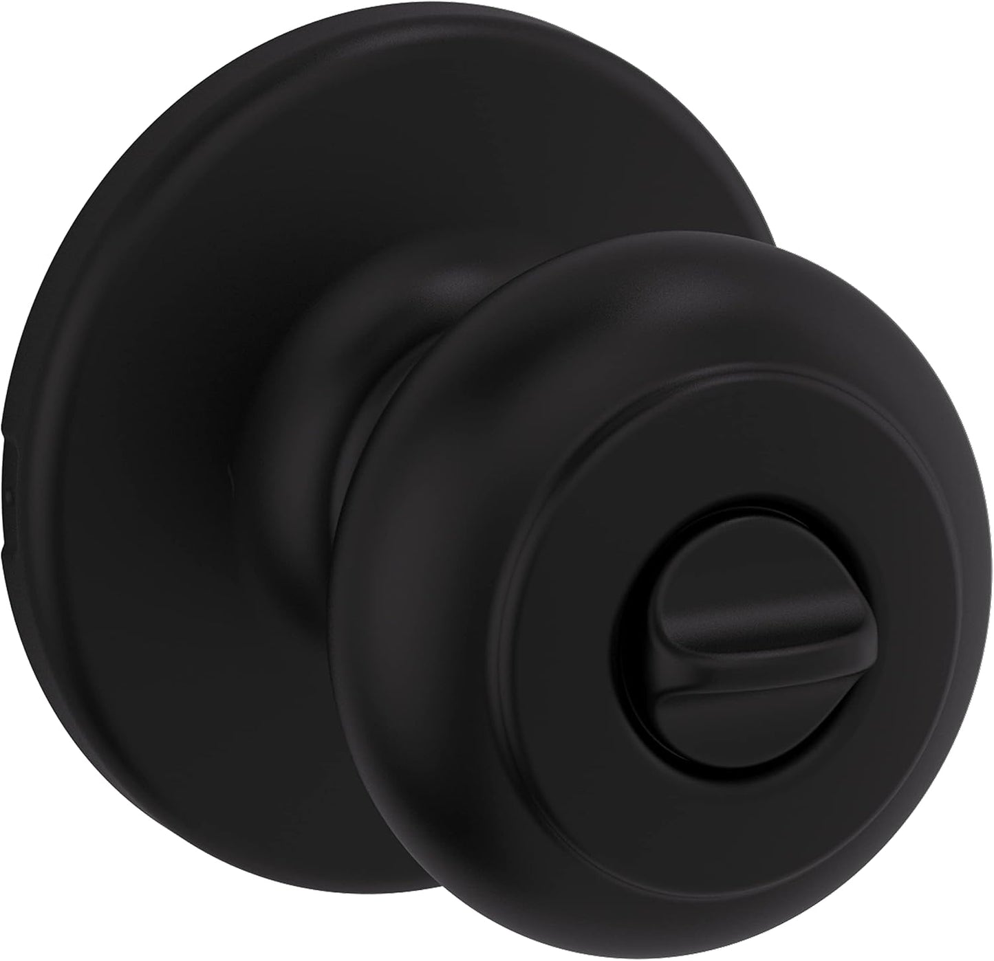 Manija puerta cerradura giratoria sin llave negro set 4