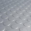 Piso PVC metálico con relieve circular
