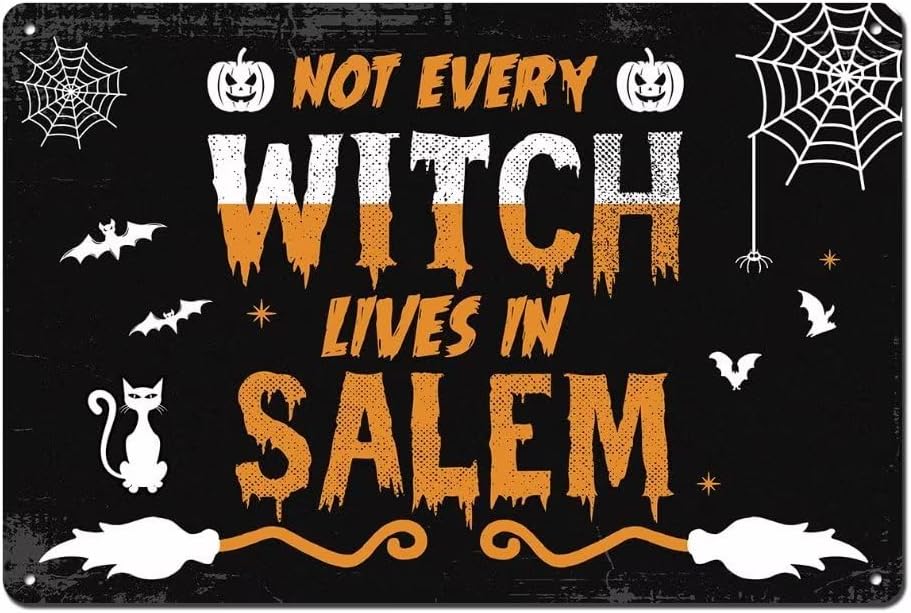 Letrero jardín Halloween texto inglés casa campo patio