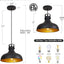 Luces colgantes negras isla cocina ajustable 3 pack