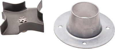 Kit placa giratoria metal embudo 4 salidas