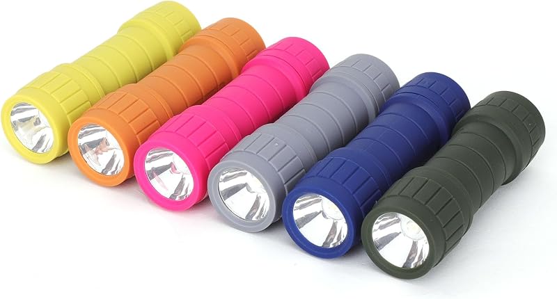 Set 6 Linternas Mini 100 Lúmenes 18 Pilas AAA Campamento