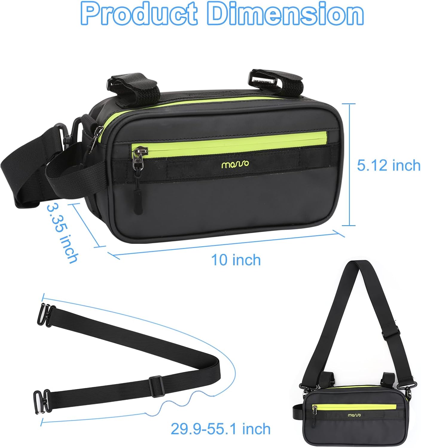 Bolsa manillar bicicleta multifuncional impermeable