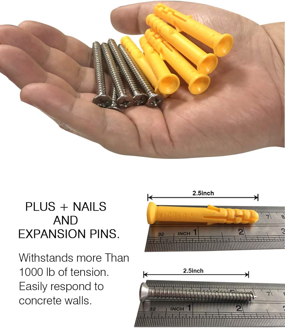 Kit hamaca acero inox para anclaje pared techo