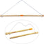 Poste bandera madera 35" colgador pared diseño 2s