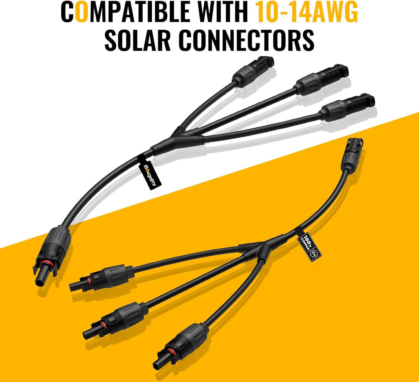 Conectores Y para panel solar kit herramientas 1 a 3