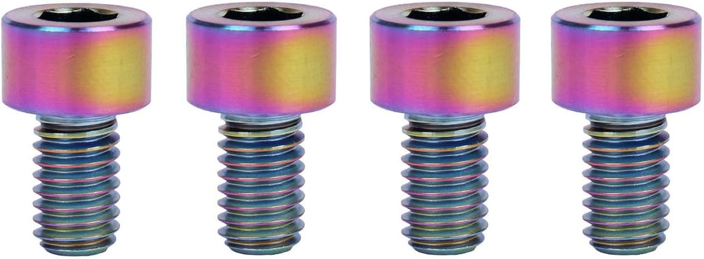 4 Pzas Tornillo Titanio M6x10mm Hexagonal Allen