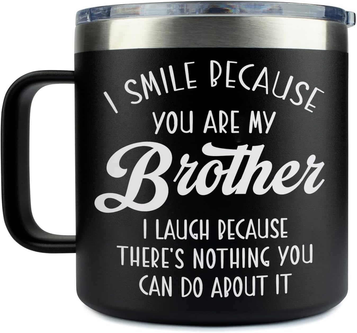 Vaso 14oz regalo Navidad hermano o hermana