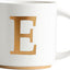 Taza cerámica monograma dorado 15oz con caja