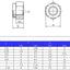 100 Pzas Tuercas Autoblocantes M3-0.020pulg