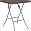 Mesa plegable cuadrada ratán marrón 1.95ft