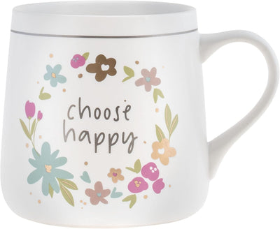 Taza cerámica Flora 18oz para café y té