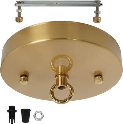 Placa techo latón 5.9pulg kit toldo lámpara colgante