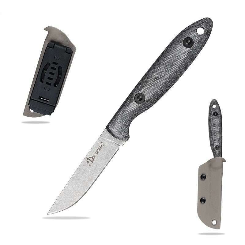 Cuchillos DC53 acero táctico hoja fija funda kydex EDC camping