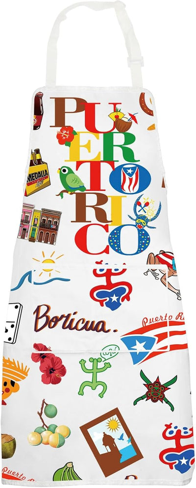 Delantal bandera Puerto Rico coqui regalo