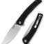 Cuchillo plegable G066 D2 mango G10 blanco camping