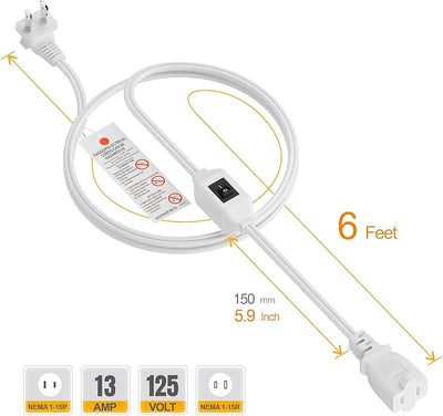 Cable extensión interruptor encendido/apagado 12-125V