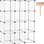 Organiz. clóset DIY plástico modulares 36.6x12.4x48.4
