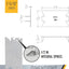 Placa protectora cables pernos madera 2-9/16" 200pzas