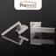 Set 10 manijas puerta níquel satinado sin llave interiores