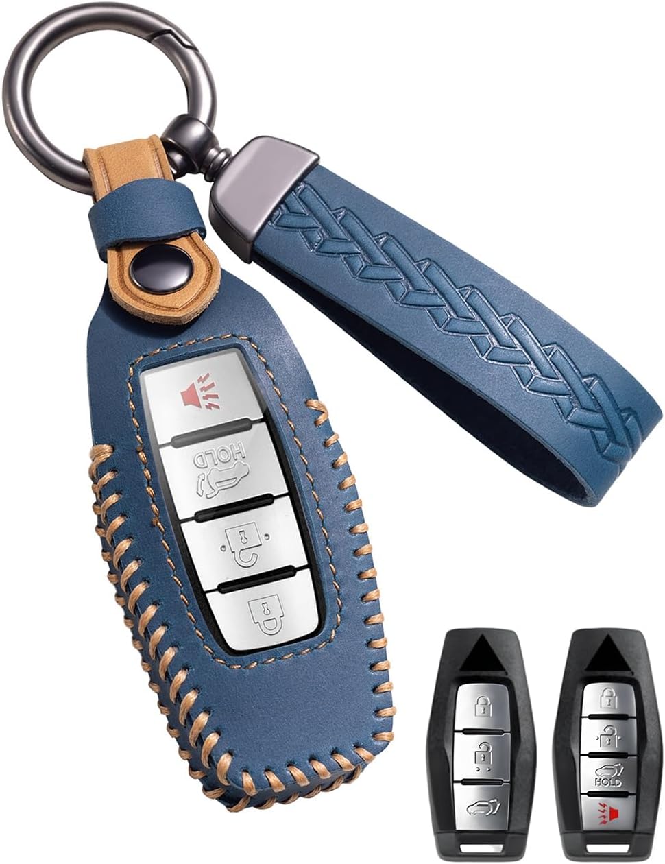 Cubierta llave coche cuero para Mitsubishi HBSLO