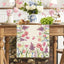 Camino mesa primavera tulipán rosa lavanda mariposa 13x72pulg