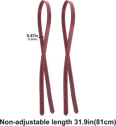 2 Correas Hombro Microfibra para Bolso Mollie Borgoña