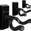 Soporte pared guitarra forma U madera negra set 3