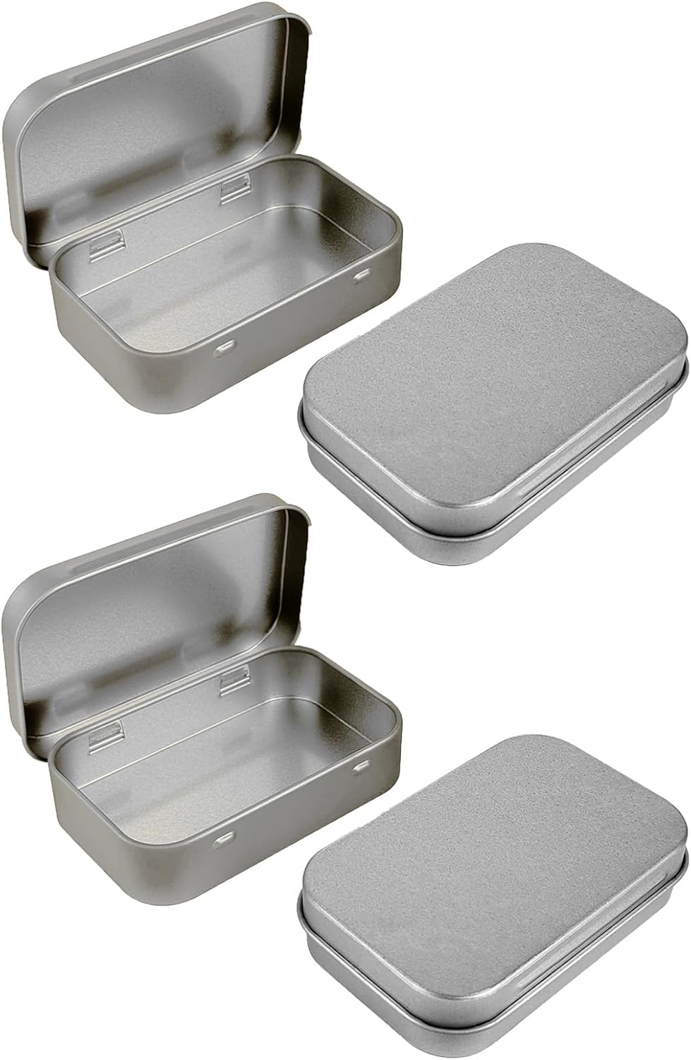 4 Cajas Metal Rectangulares para Almacenar Joyas