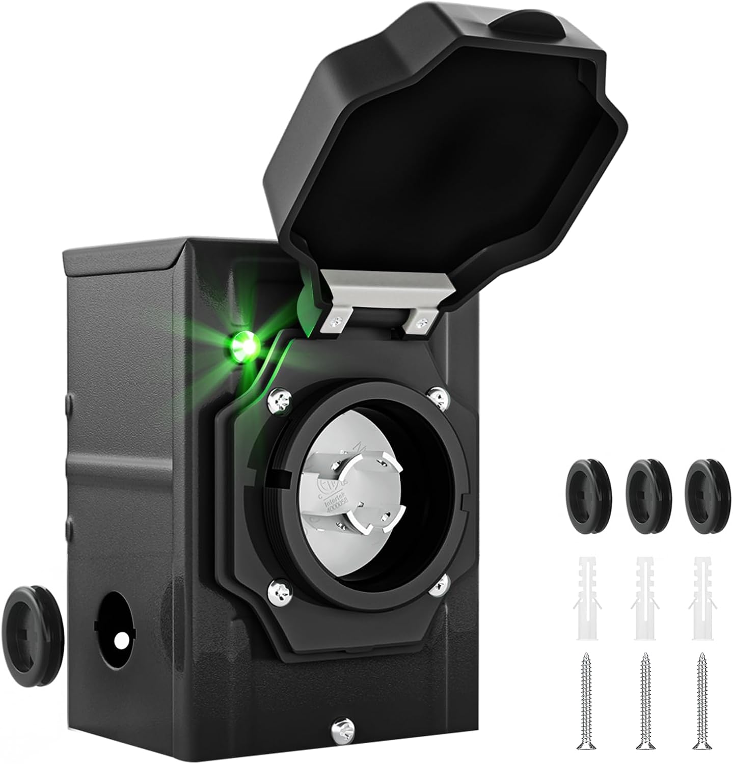 Caja entrada generador NEMA L14-30P 30A 125/250V RV
