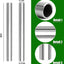 Buje llave Scag Bad Boy MZ Serie 1/2x5/8 6" 2 Pzas