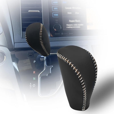 Funda pomo palanca cambios Toyota Sienna 11-20 cuero fibra carbono