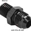Adaptador combustible aluminio negro M12x1.0 a 4AN macho