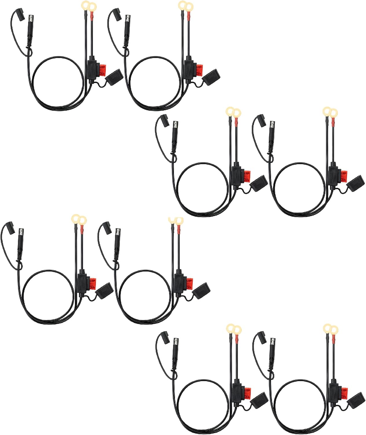 Conector batería SAE 2ft pack 8 arnés terminal junta tórica