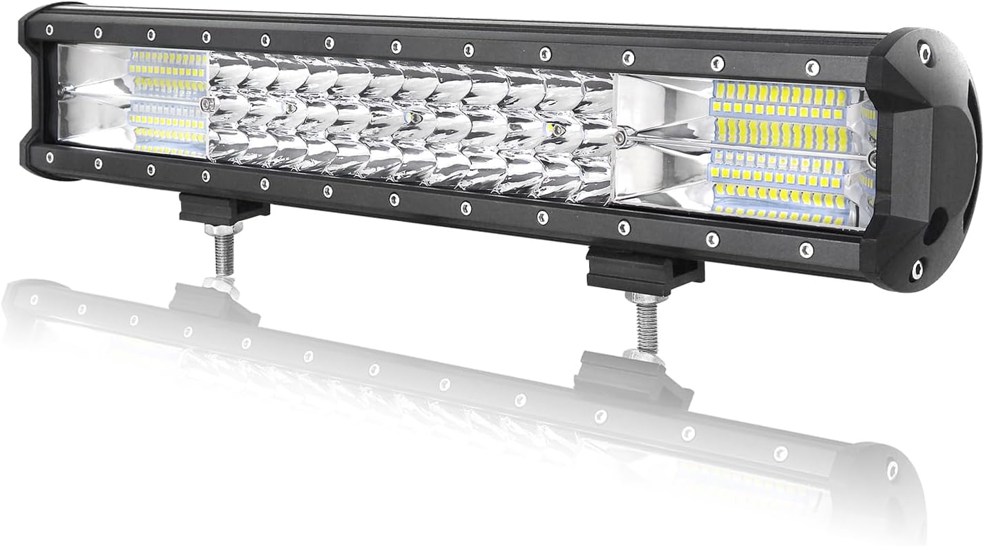 Barra LED triple fila 18" 252W impermeable Jeep ATV