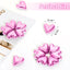 24 imanes decorativos de corazón rosado para refrigerador