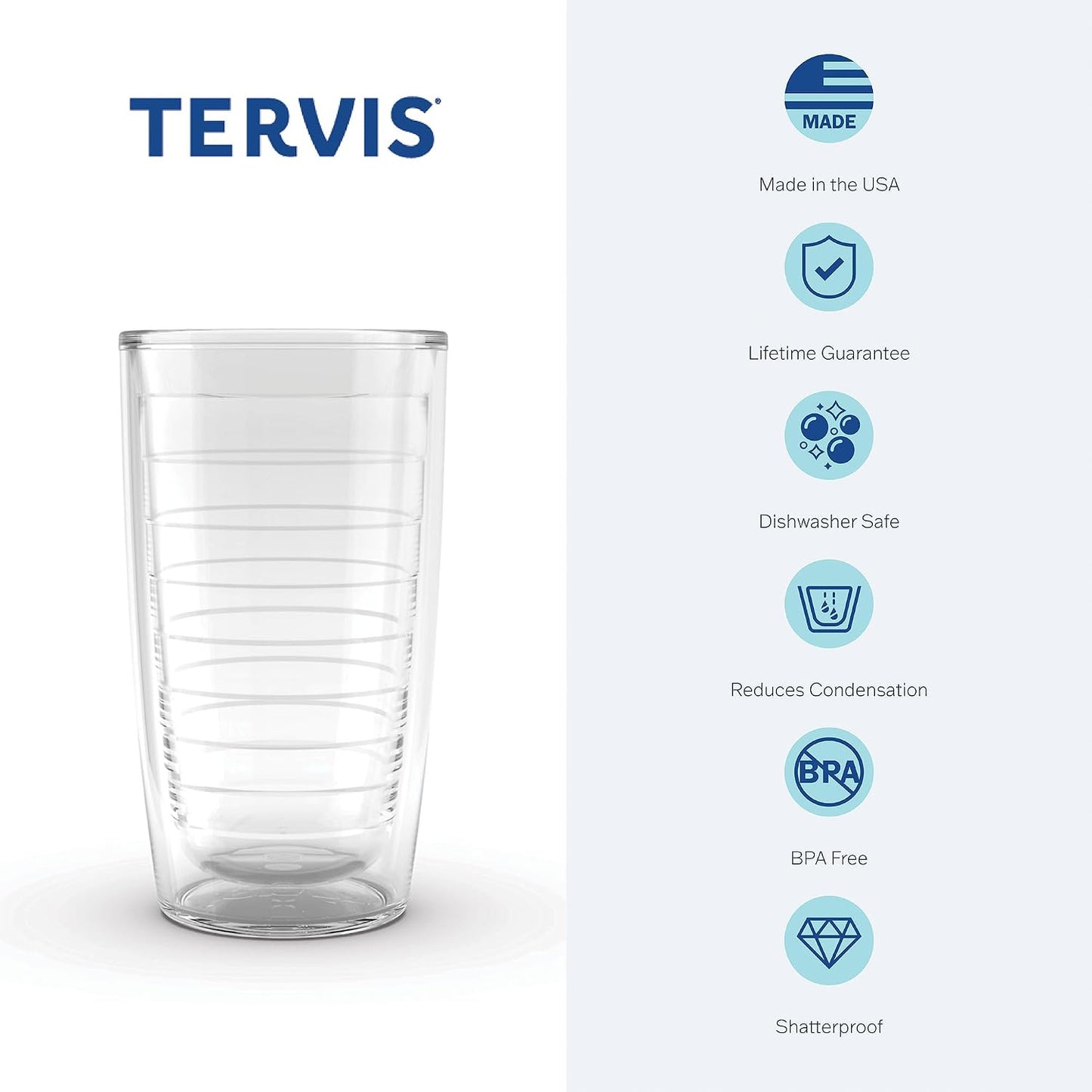 Vaso transparente con logotipo verde tapa negra 16oz