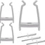 Clips soporte bimini top 1-1/4pulg 3 Pzas
