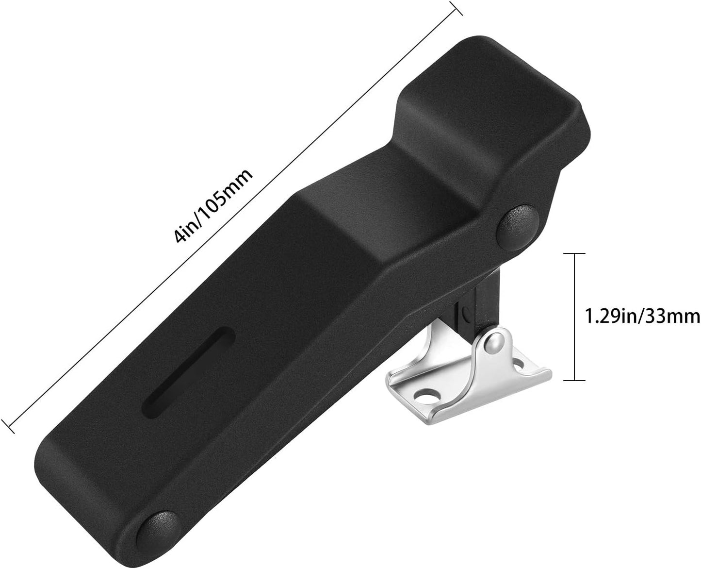 2 Pzas Pestillo Goma Flex 4pulg con Agujero para Puerta Refri