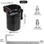 Kit separador aceite aire 300ml aluminio negro con manguera