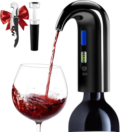 Aireador vino eléctrico automático para tinto y blanco negro