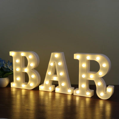 Letras LED para decoración bodas cumpleaños fiestas