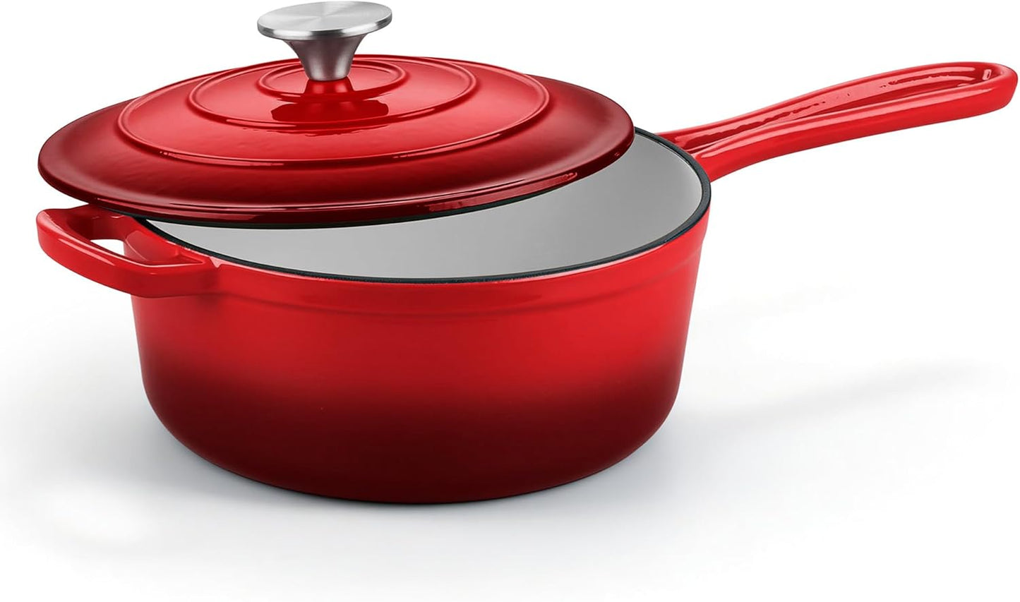 Cacerola Hierro Fundido Esmaltada 3qt para Cocina