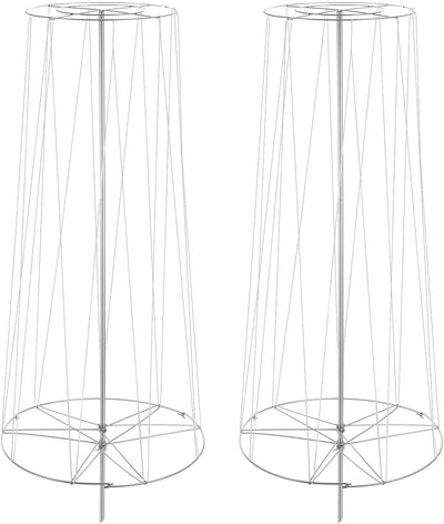 2 Torres Vid 6ft3pulg Acero Galvanizado Enrejado Vertical