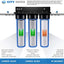 Pack 2 filtros agua 3 etapas 4.5x20pulg comp WGB32B blanco